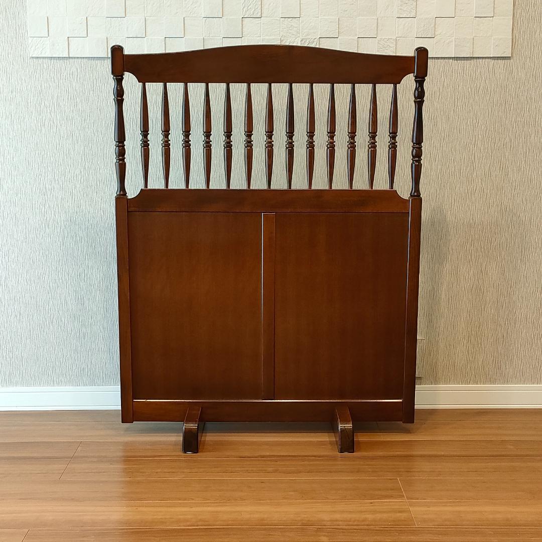 アンティーク　パーテンション　衝立　木製　挽物細工