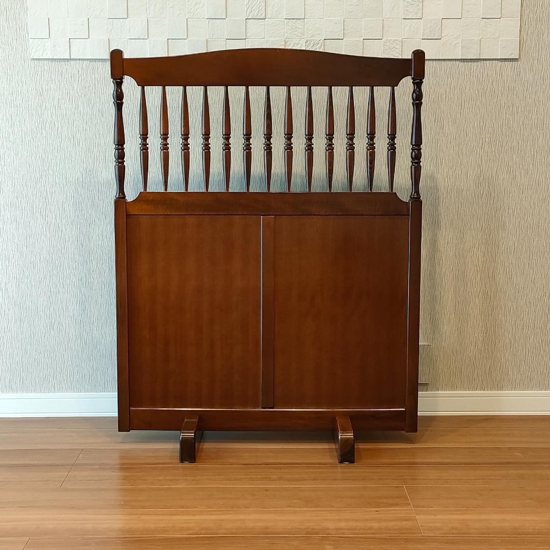 アンティーク　パーテンション　衝立　木製　挽物細工