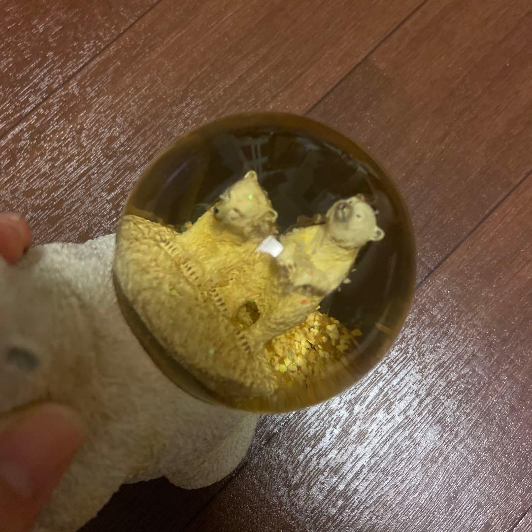 シロクマ親子 スノードーム twinkle社 - メルカリ