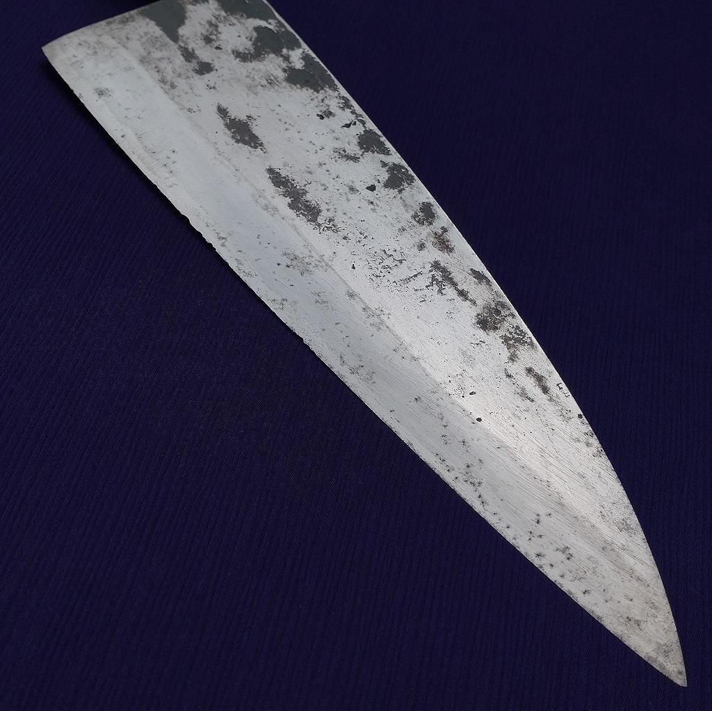 出刃包丁 鮭切包丁 特製 正久 刃長約240㎜ 片刃 大型 庖丁 《0122》