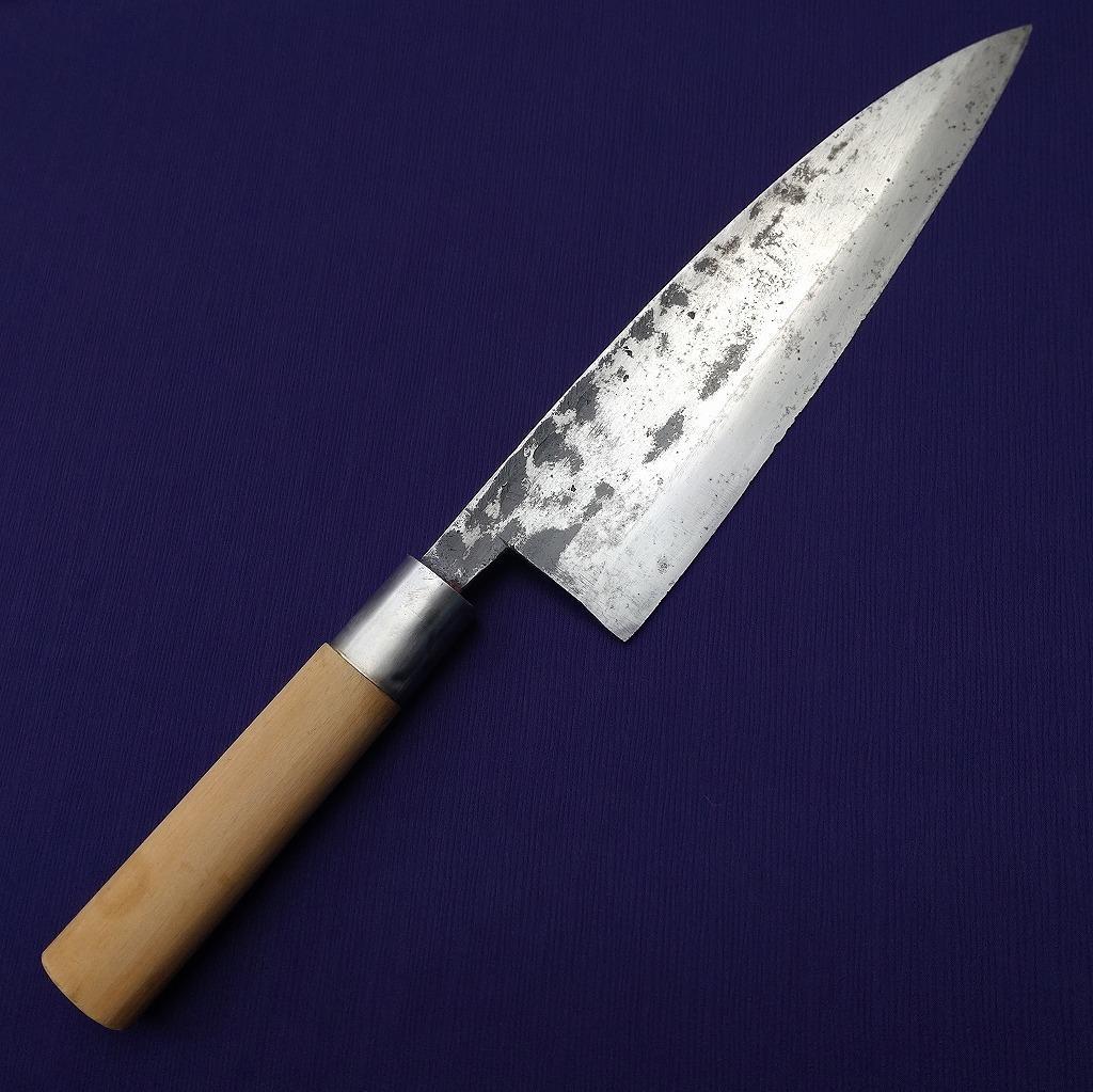 出刃包丁 鮭切包丁 特製 正久 刃長約240㎜ 片刃 大型 庖丁 《0122》