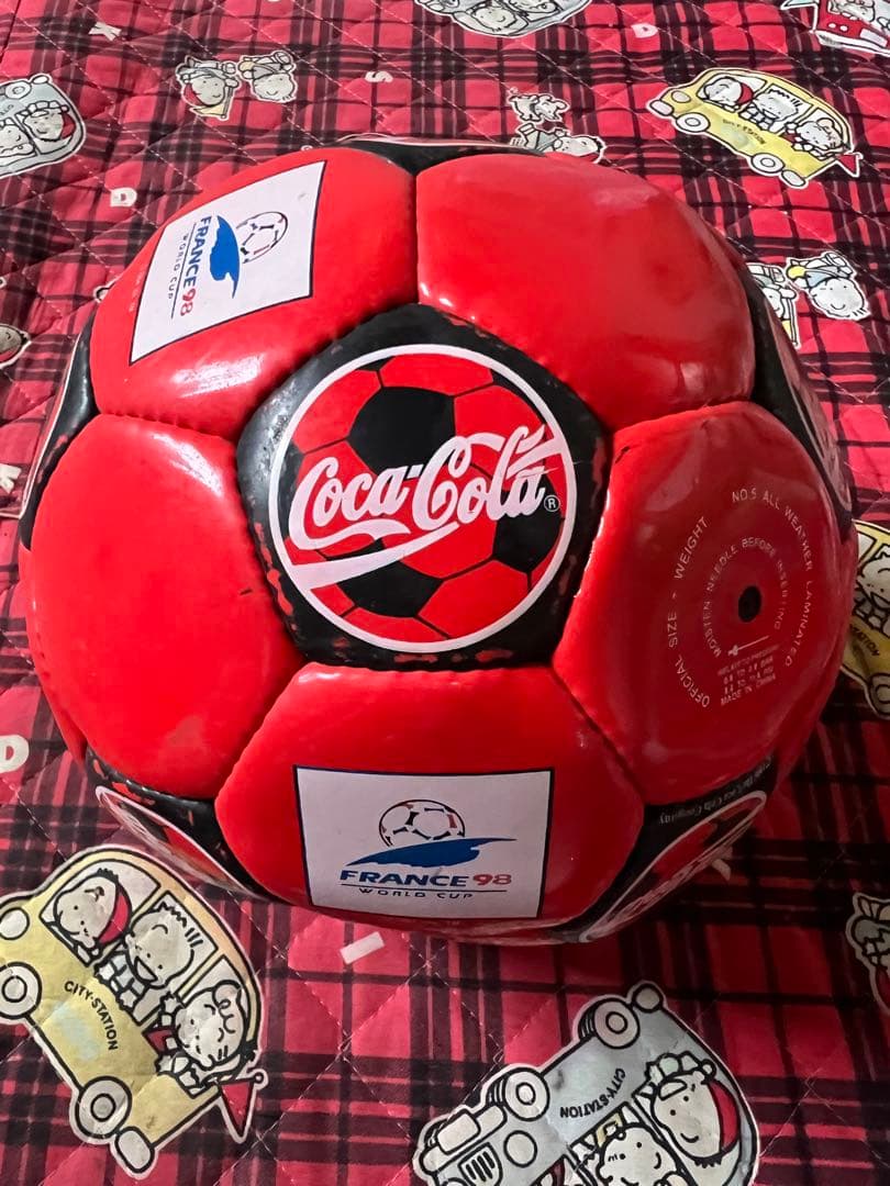 コカコーラ ワールドカップ フランス 98年 記念サッカーボール 非売品