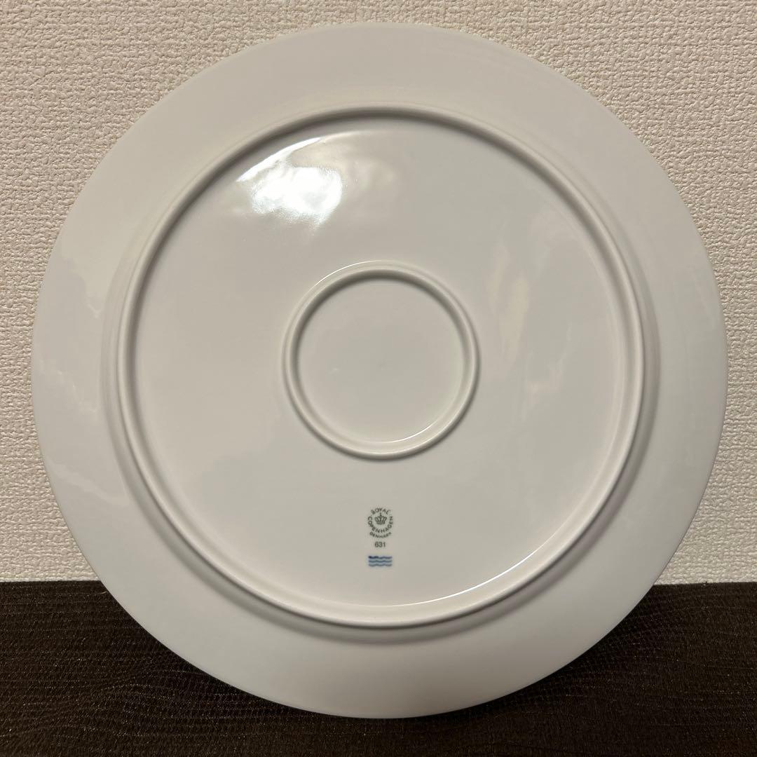 ロイヤルコペンハーゲン　ホワイトフルーテッド　ディナープレート　31cm
