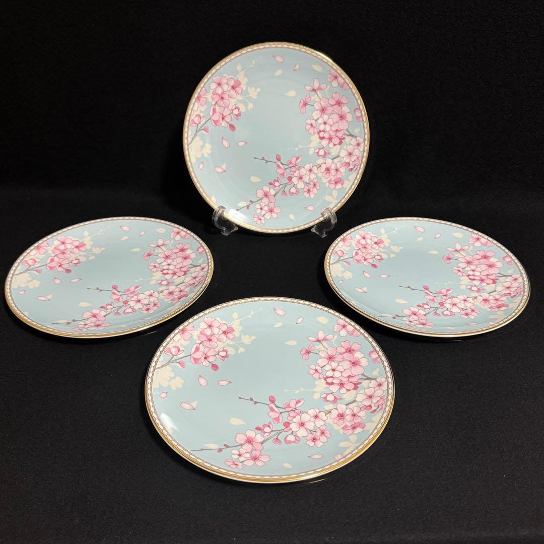 【希少/未使用】ウェッジウッド　スプリングブロッサム　プレート　4枚セット