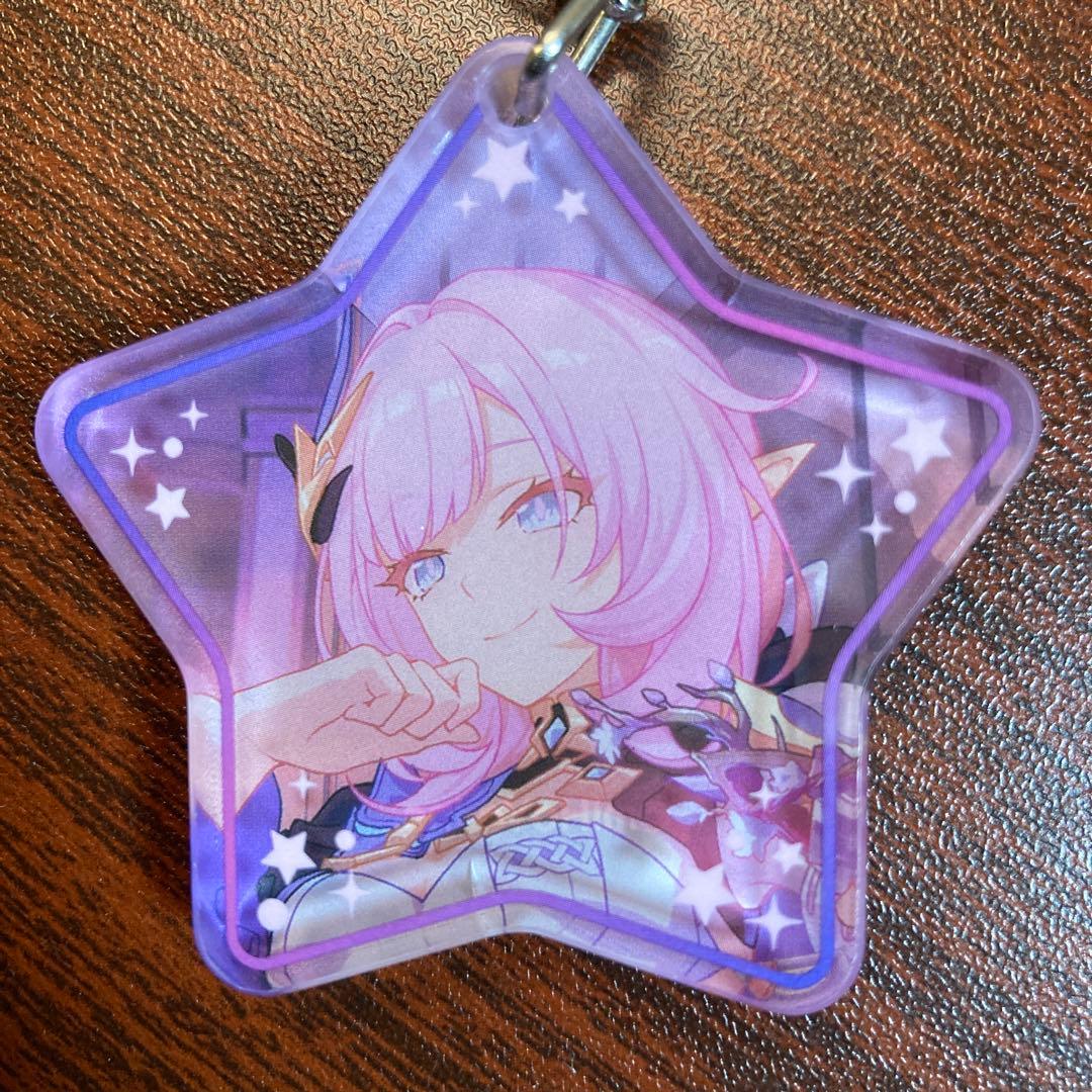 中古　崩壊3rd ガチャガチャ　ジュエルアクリルストラップ　エリシア