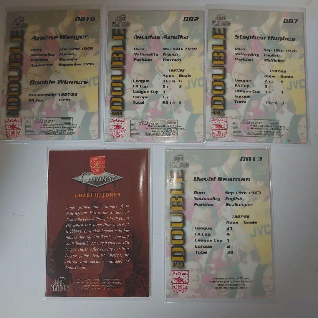 5枚セット Arsenal  futera PLATINUM サッカーカード