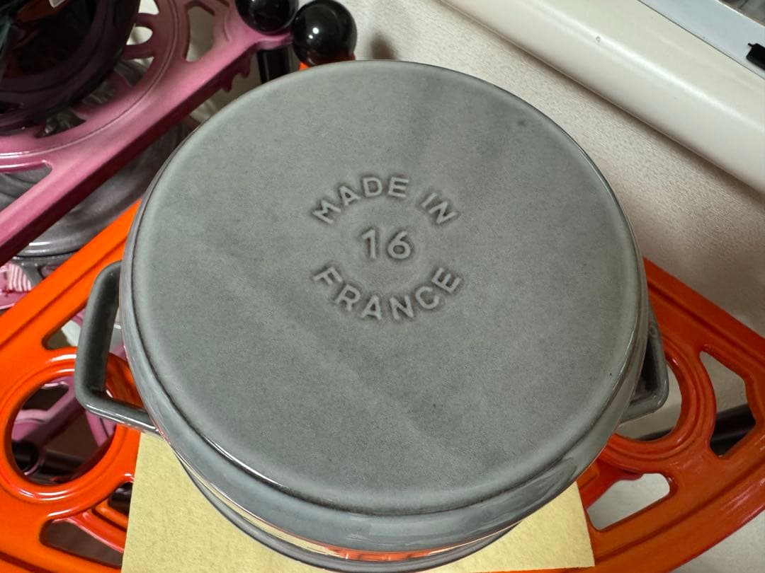 STAUB ココットラウンド16 グレー