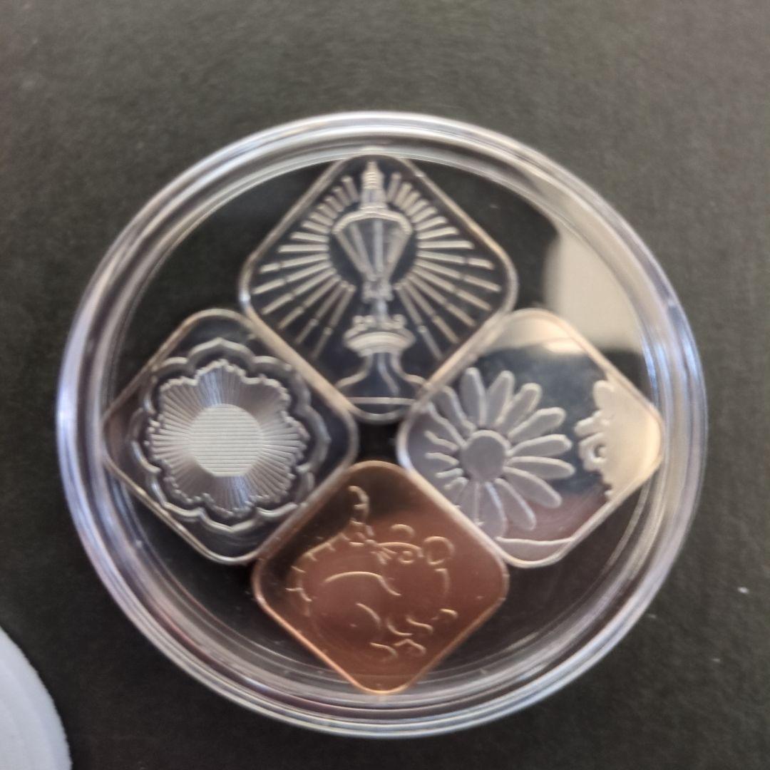 造幣局年銘板純銀三種セット計 13.0g