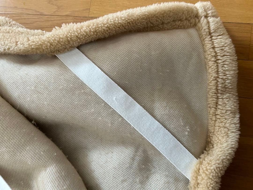 三井毛織メリノウールマイヤー敷きパッド セミダブル　国産　ベージュ