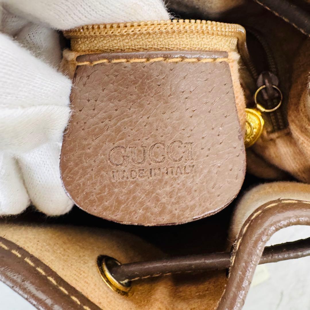✨GUCCI✨グッチ✨オールドグッチ✨GG柄✨ベージュ✨ブラウン✨ショルダー✨