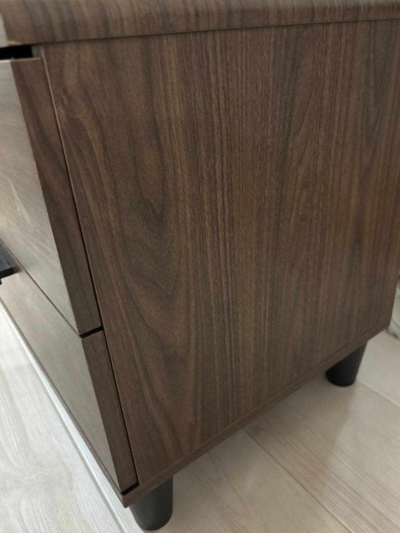 サイドボード キャビネット ナイトテーブル 引き出し ウォルナット