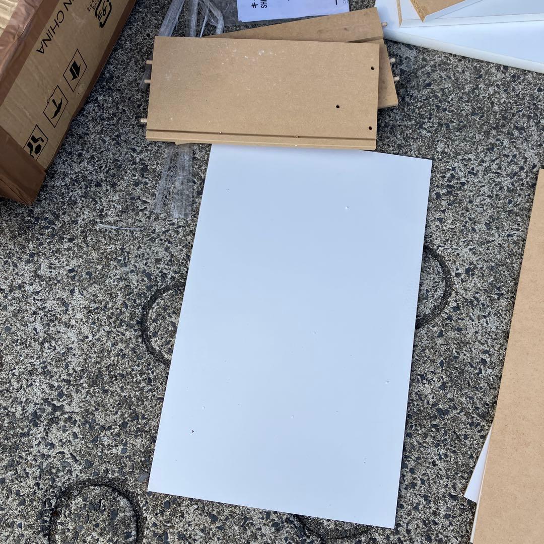 D-4 未使用 木製キャビネット ホワイト 食器棚 SHK-60G WH - メルカリ