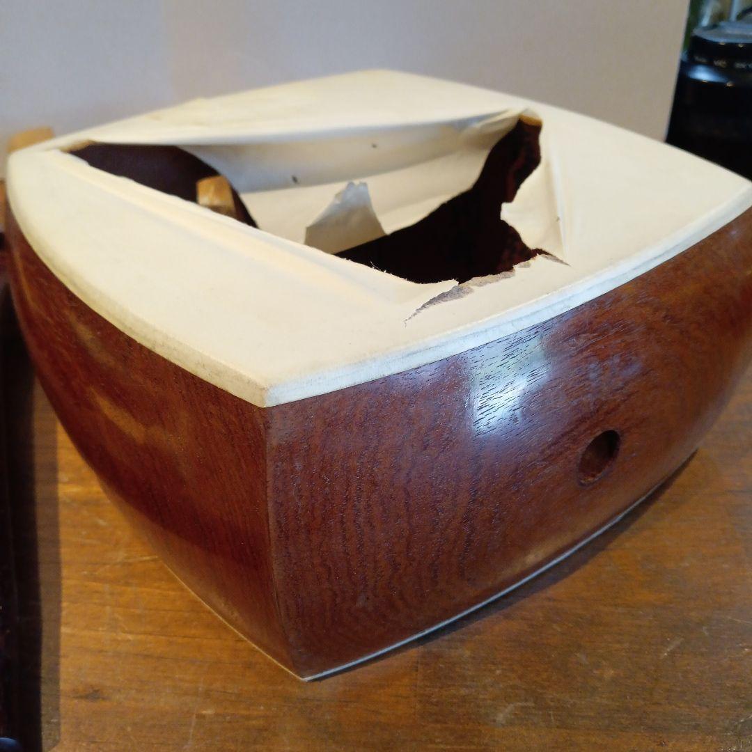 三味線　和楽器　弦楽器　地唄　三ツ折れ　バチ、ケース付