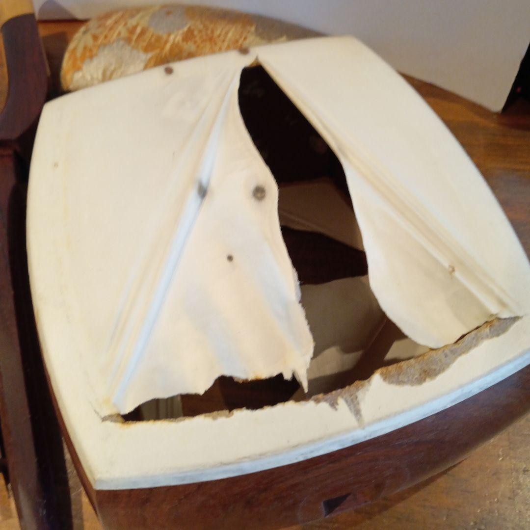 三味線　和楽器　弦楽器　地唄　三ツ折れ　バチ、ケース付