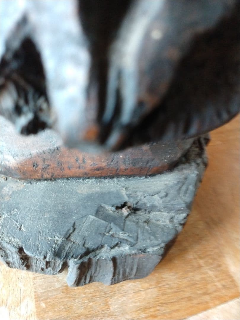 アメリカ　アンティーク　木彫り　PARA BR TOTA 96