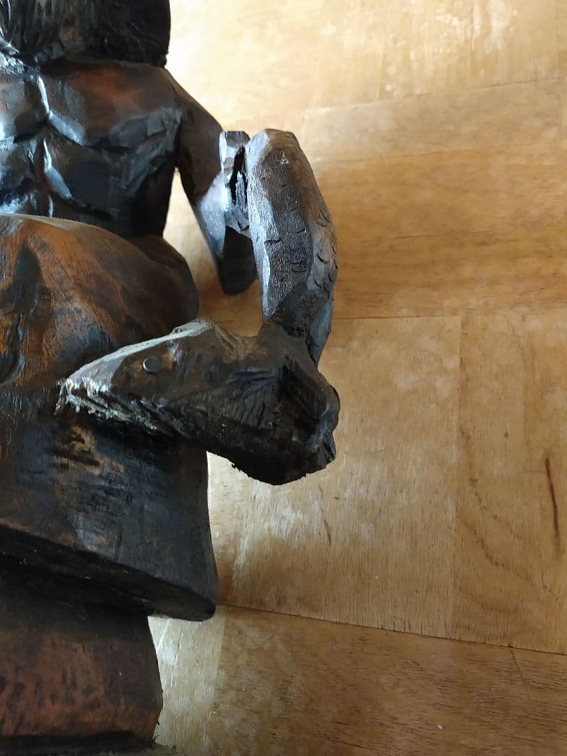 アメリカ　アンティーク　木彫り　PARA BR TOTA 96