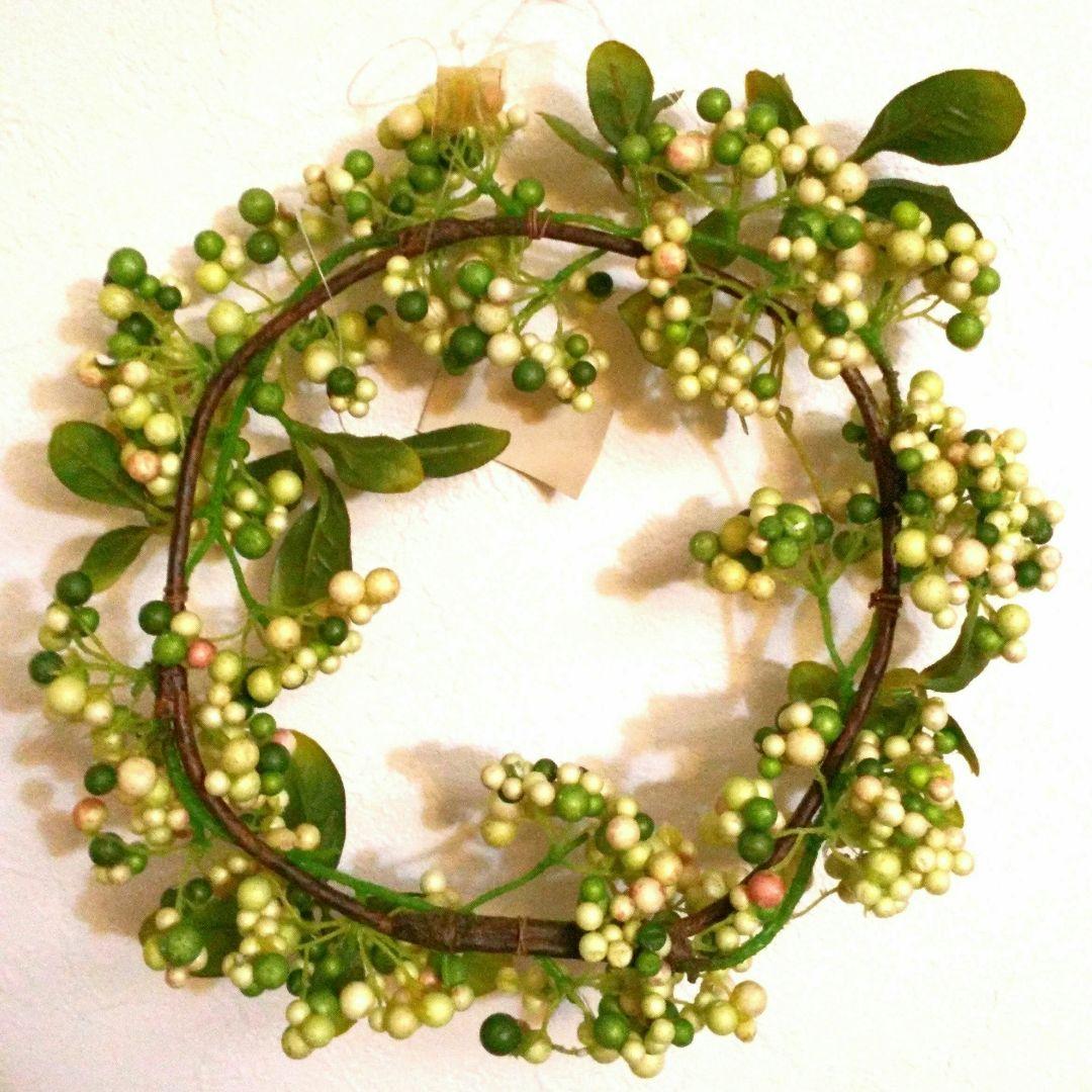 未使用☆春色リース☆グリーン☆C