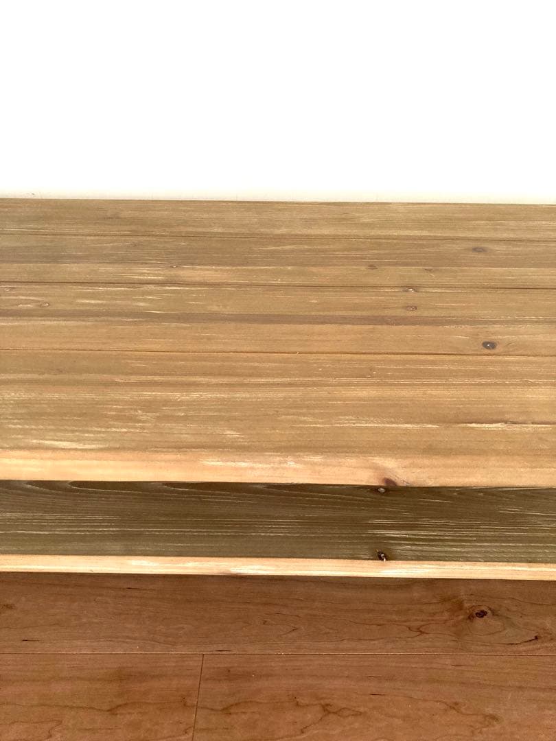 【メンテ済み】古材と鉄管を組み合わせたビンテージテーブル　工業系