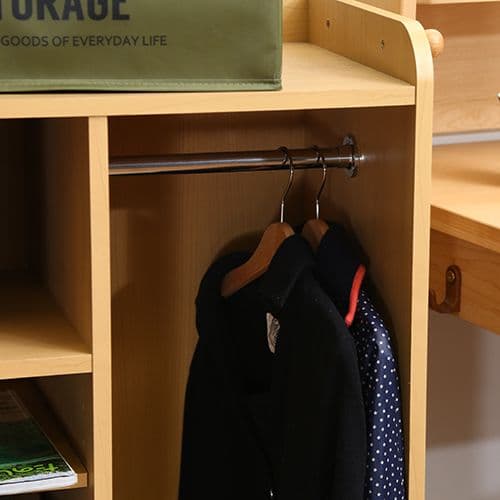 《新品・送料無料》NORM ストレージラック (ハンガー付) WH×NA