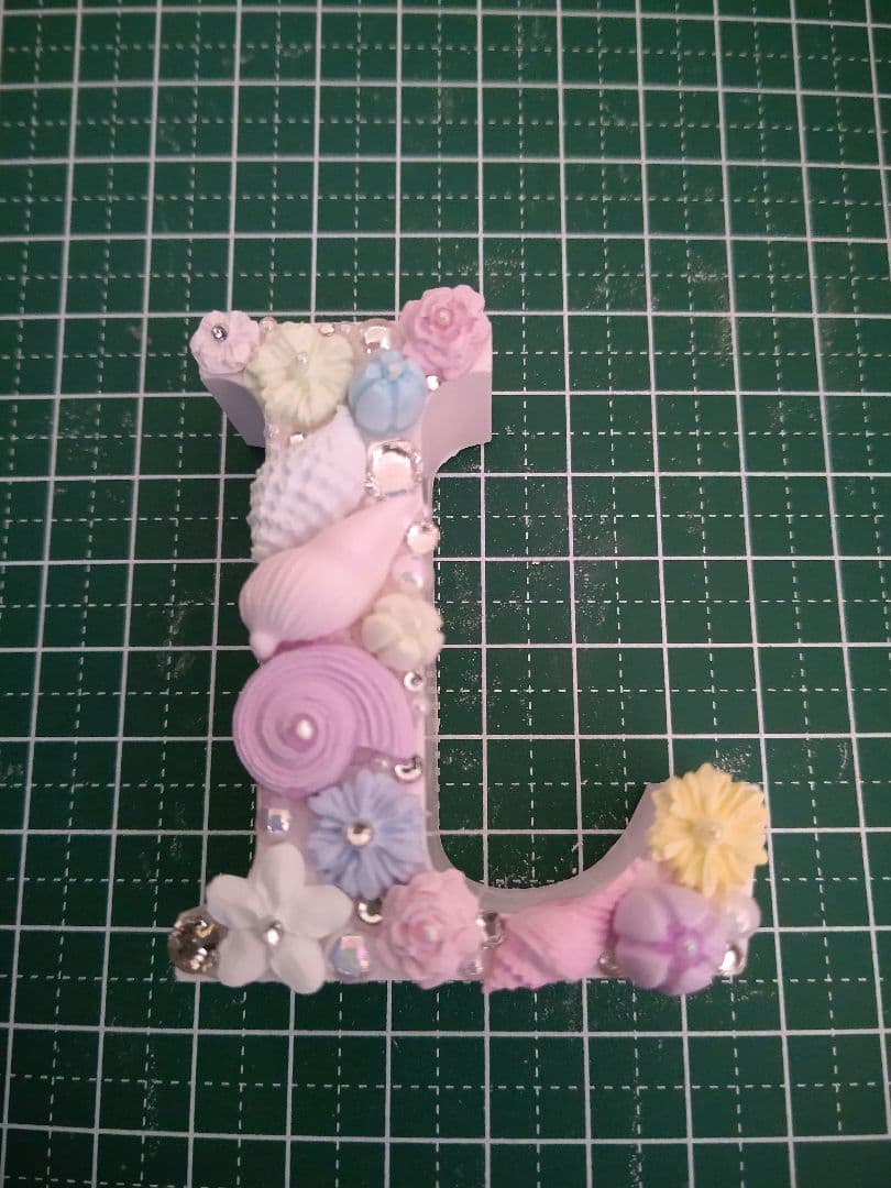 大型アロマストーン◼️フラワーイニシャル◼️