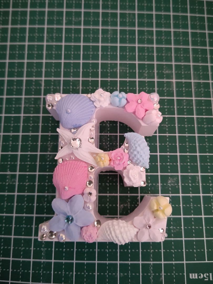 大型アロマストーン◼️フラワーイニシャル◼️