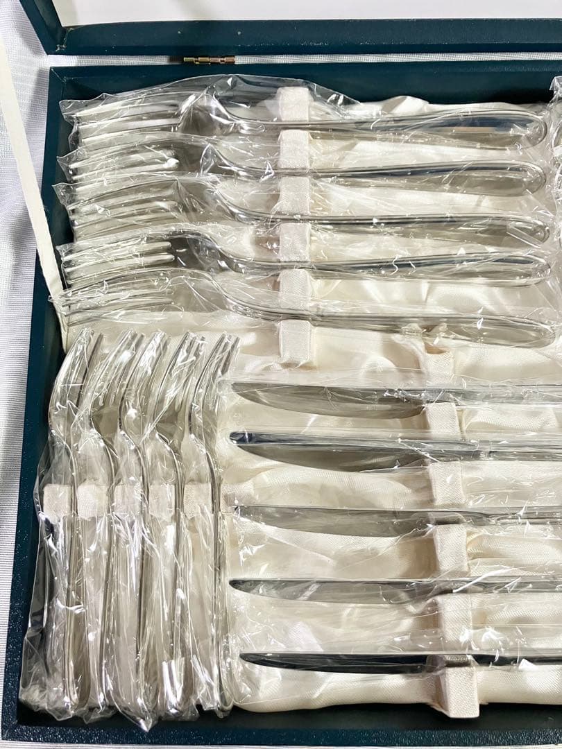 未使用 ラッキーウッド カトラリーセット25本 スプーン フォーク ナイフ　①