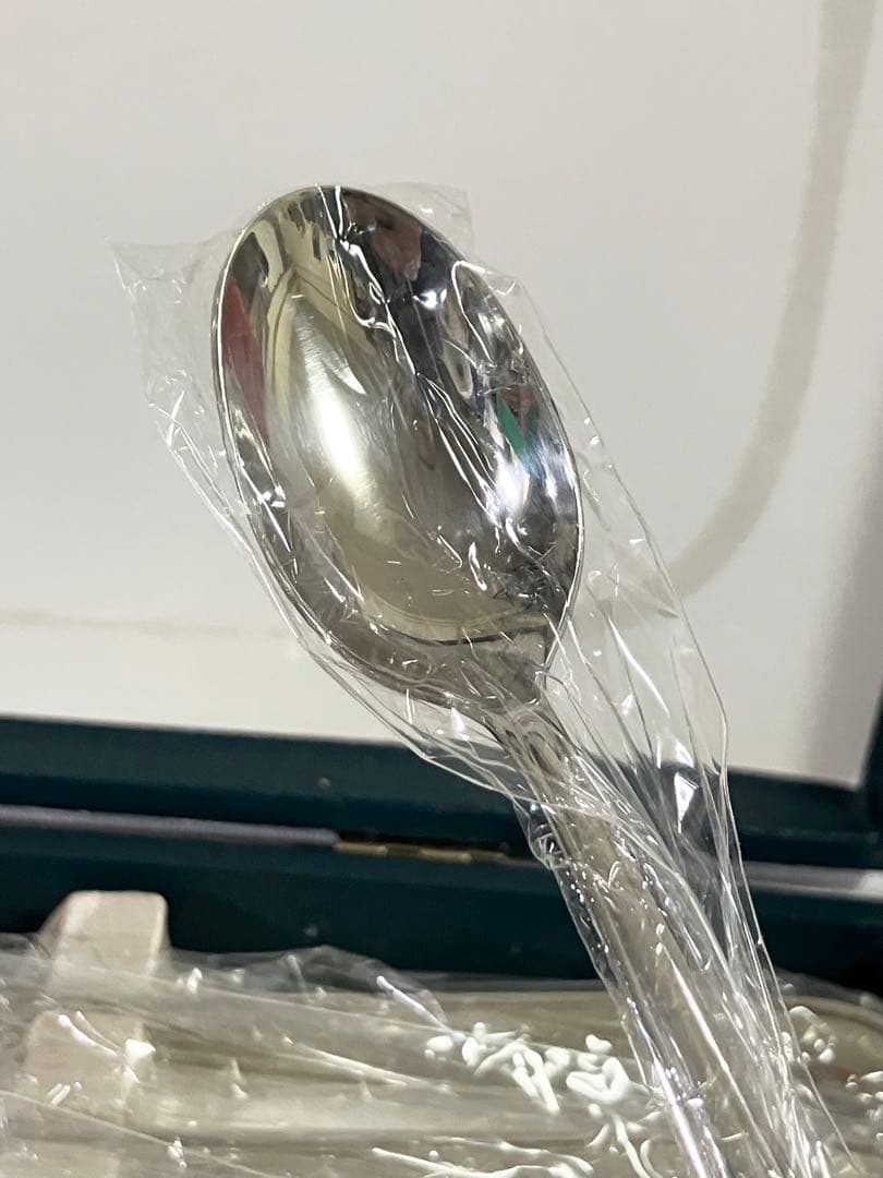 未使用 ラッキーウッド カトラリーセット25本 スプーン フォーク ナイフ　①