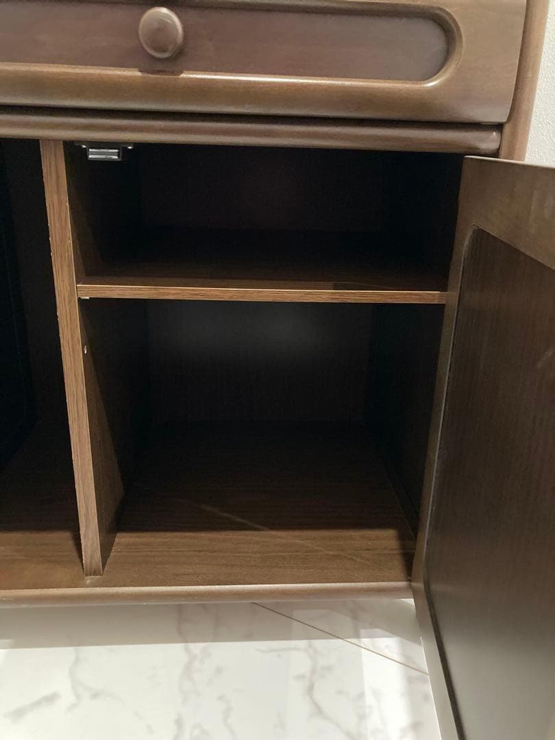 カリモク家具　 サイドボード　電話台　引き出し有　キャビネット　昭和レトロ