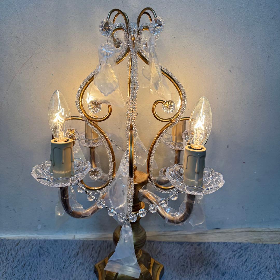 卓上シャンデリア テーブルランプ ケフェウス2 4灯 アンティークゴールド