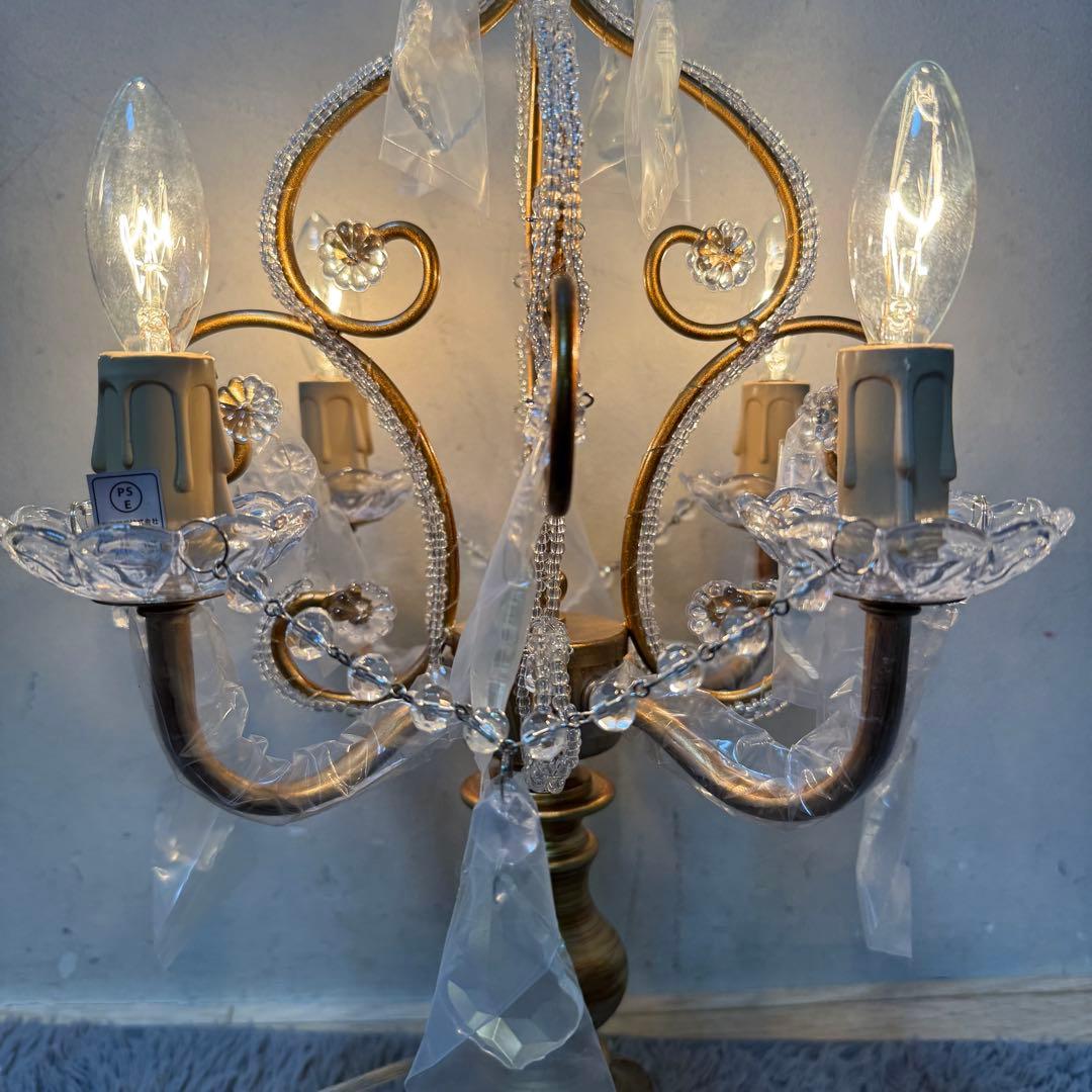 卓上シャンデリア テーブルランプ ケフェウス2 4灯 アンティークゴールド