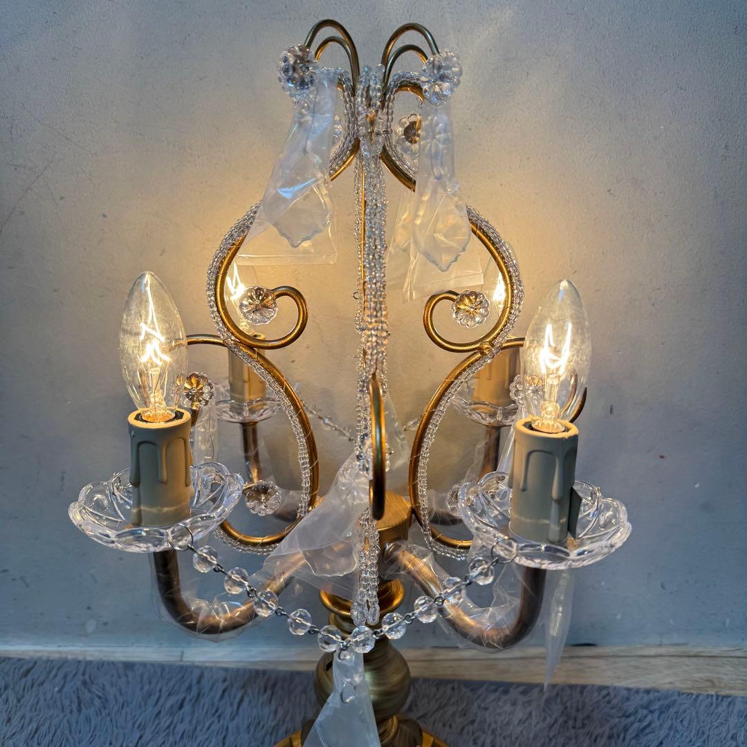 卓上シャンデリア テーブルランプ ケフェウス2 4灯 アンティークゴールド