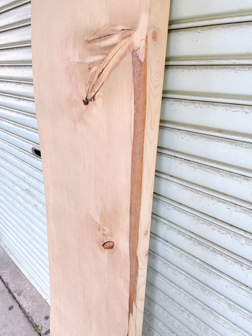 天然　スプルース 一枚板　デスク/カウンターテーブル/棚板/天板/看板材/レジン