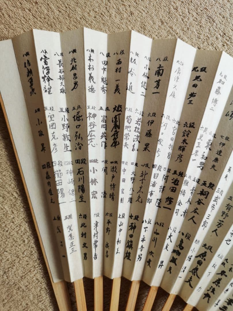 【昭和レトロ　未使用　ノベルティ】日本将棋連盟　昭和六十二年度『全棋士署名扇子』