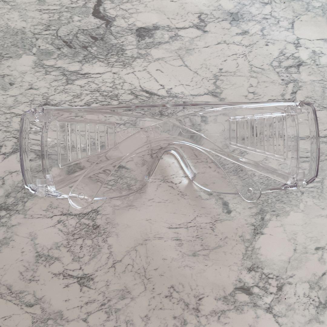 クリア ゴーグル メガネ ミリタリー サバイバルゲーム 花粉対策 伊達メガネ