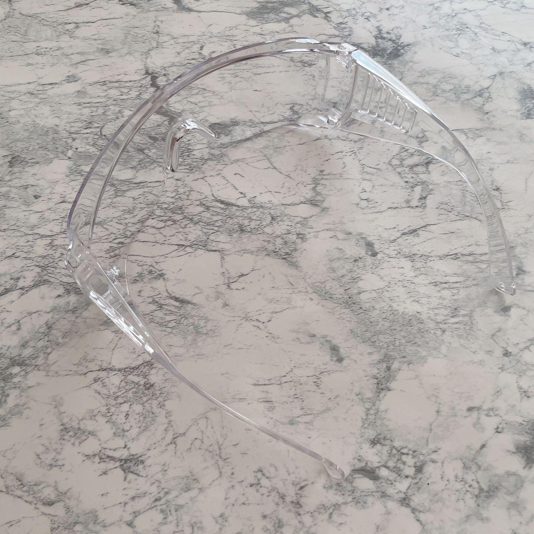 クリア ゴーグル メガネ ミリタリー サバイバルゲーム 花粉対策 伊達メガネ