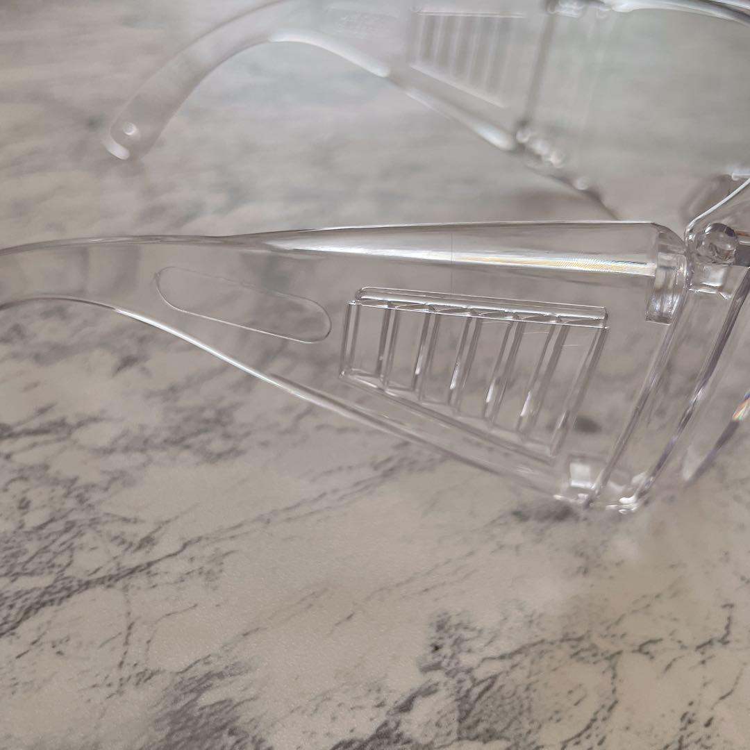 クリア ゴーグル メガネ ミリタリー サバイバルゲーム 花粉対策 伊達メガネ