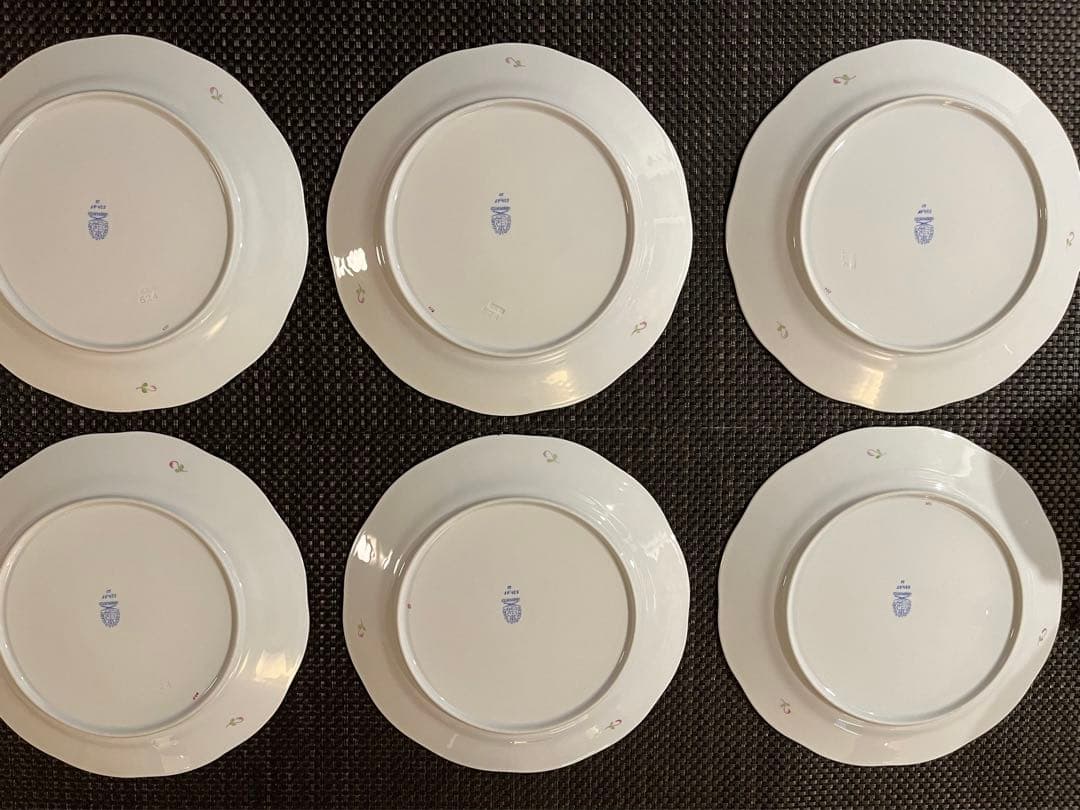 ヘレンド　アポニーフラワー　ディナープレート　6枚セット