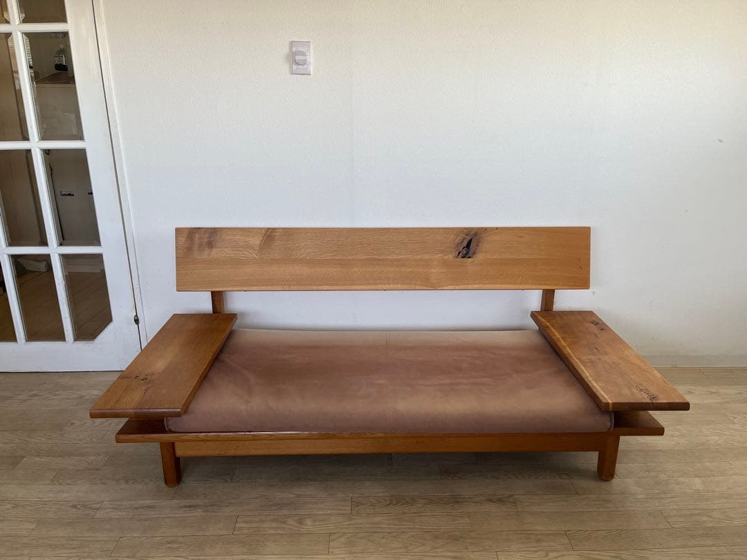 飛騨産業　森のことば　オーク無垢　ソファ（両肘付）クッション無　2000年代初期