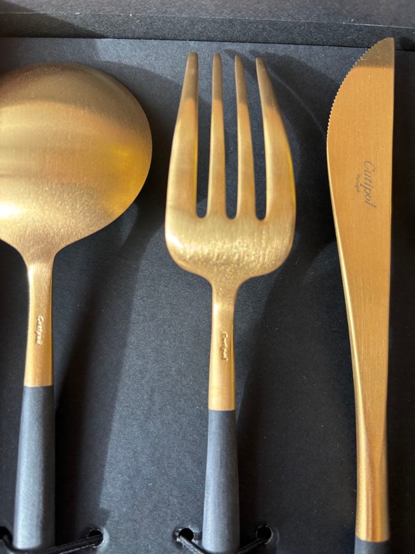 クチポール　ＧＯＡ　ブラック　ゴールド　ディナー３種×各２　６本セット