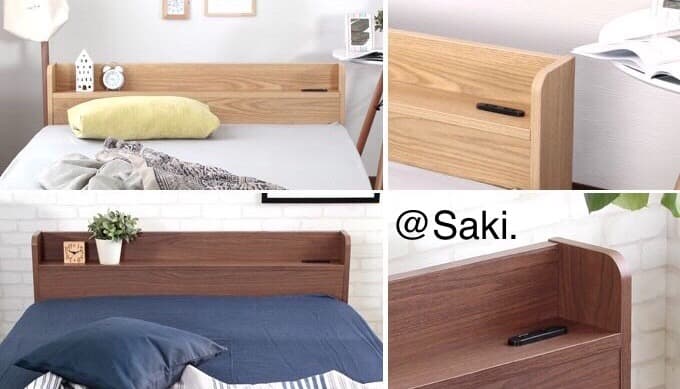 ベッド シングルベッド ベッドフレーム 収納付きベッド コンセント付き