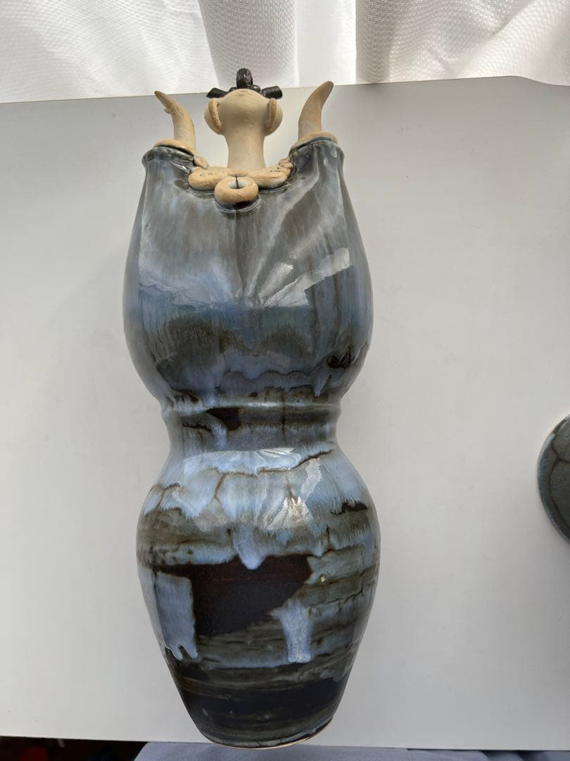 美品】森元青芳 砥部焼 壺人形 青芳窯 念ずれば花ひらく - メルカリ