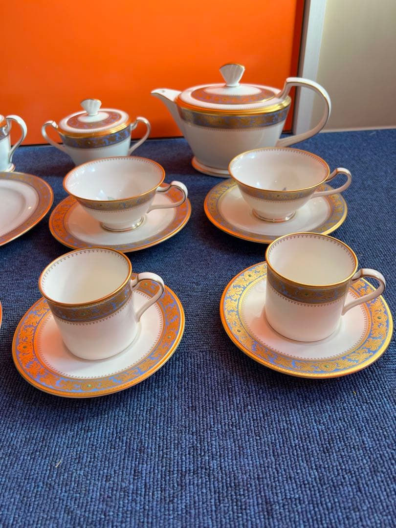 896 オールドノリタケ　グランブロシェ　アフタヌーンティーセット　金彩　未使用