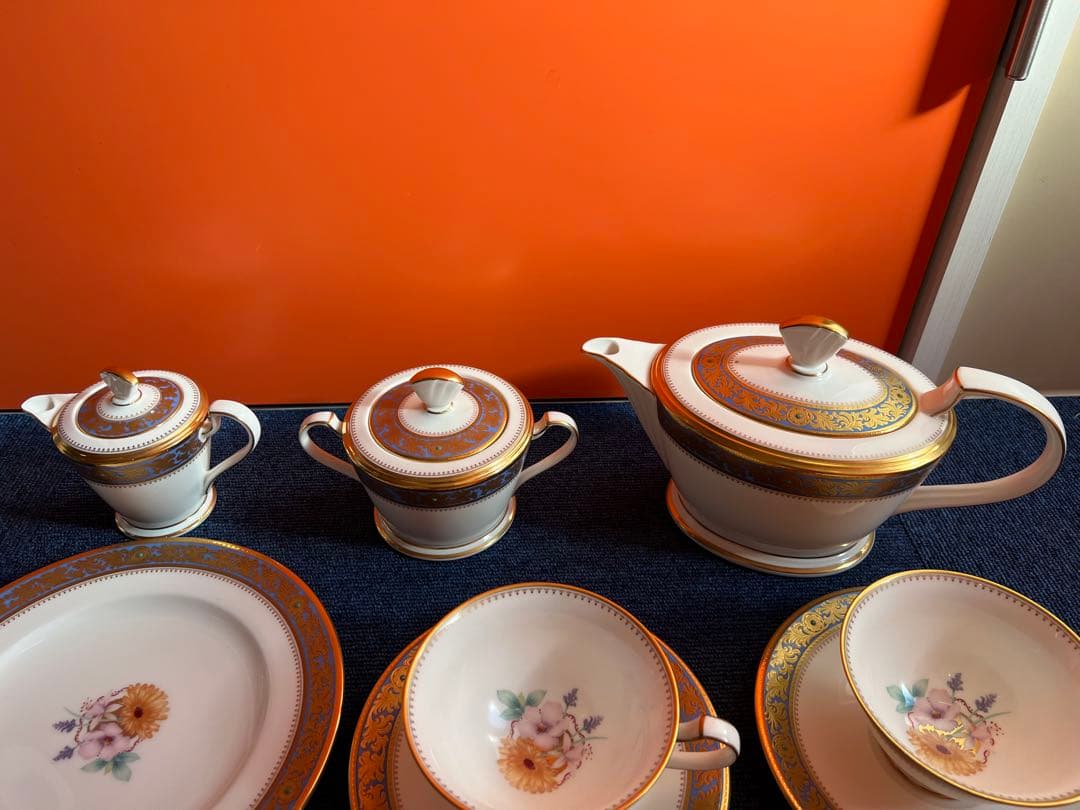 896 オールドノリタケ　グランブロシェ　アフタヌーンティーセット　金彩　未使用