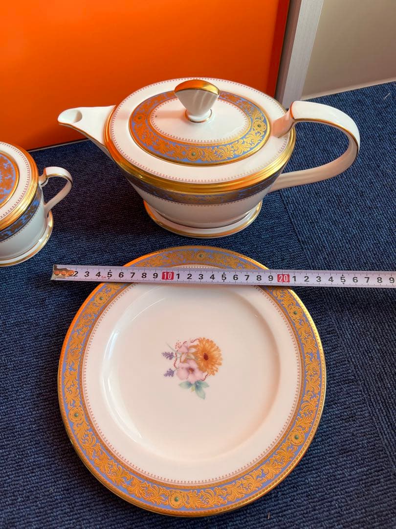 896 オールドノリタケ　グランブロシェ　アフタヌーンティーセット　金彩　未使用