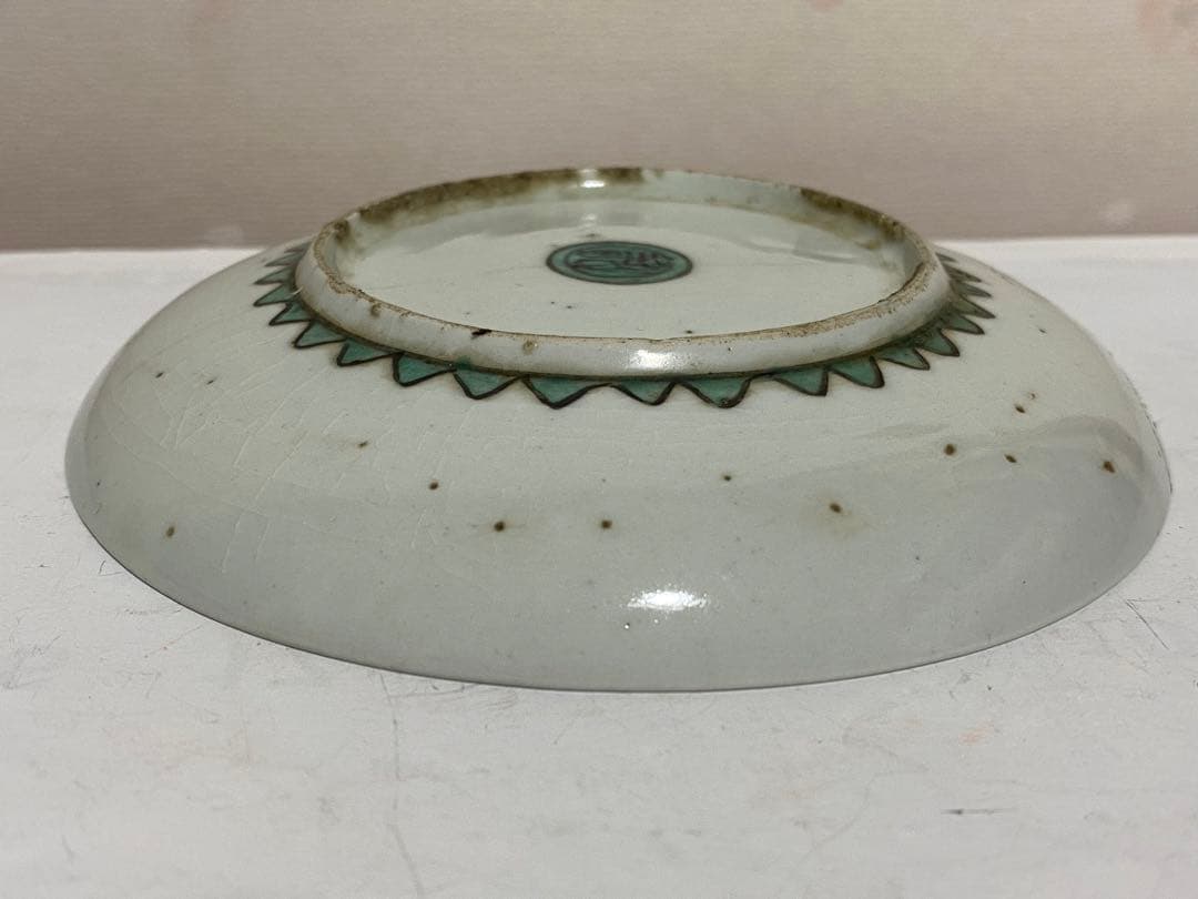 ♦江戸時代前期 古九谷 五彩九谷 小皿 珍物 珍品 古九谷様式 古美術品 骨董品