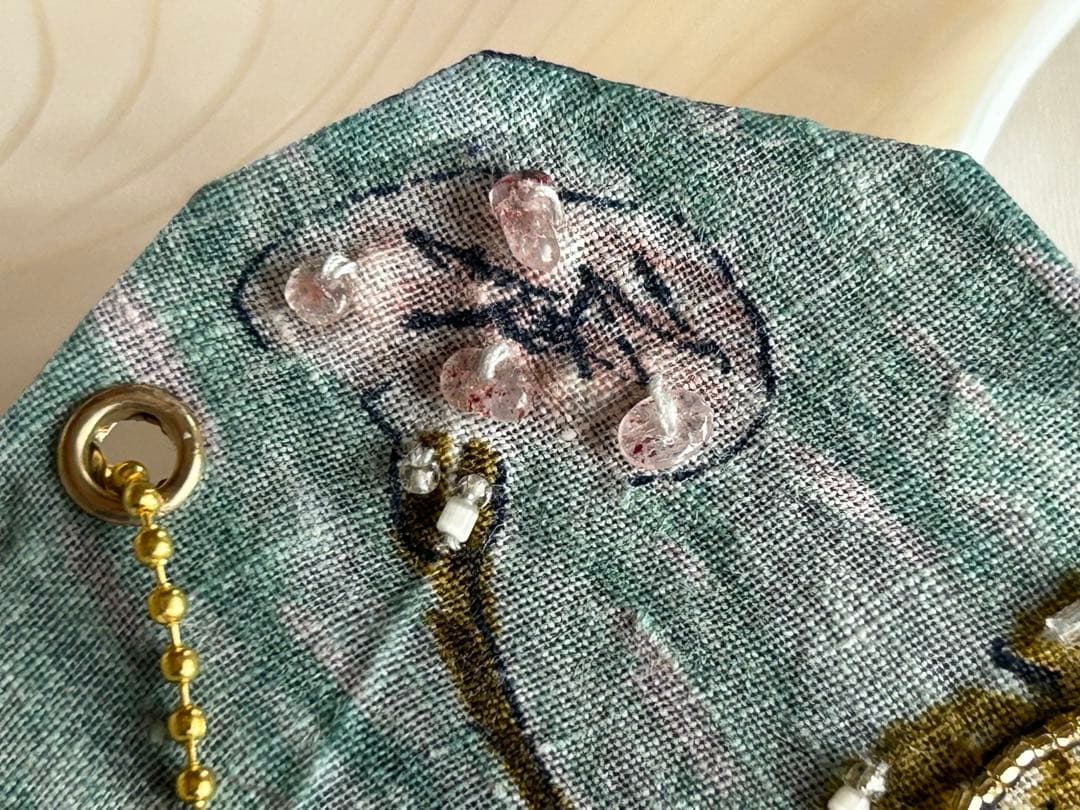 【ご売約済み】✴︎ミナペルホネン『dandelion』 キーホルダー✴︎