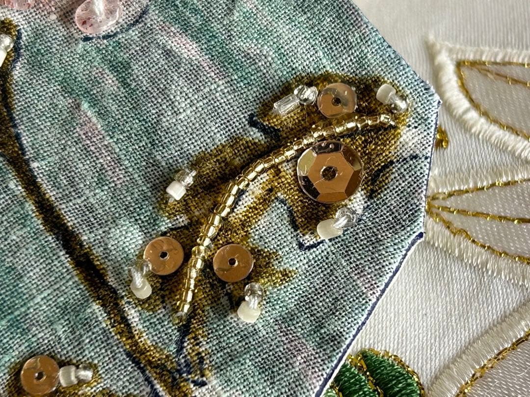 【ご売約済み】✴︎ミナペルホネン『dandelion』 キーホルダー✴︎