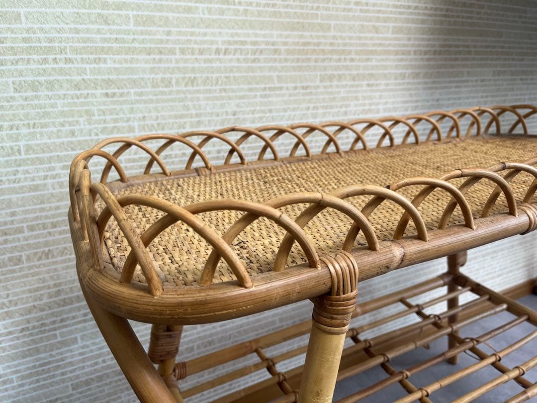 【ベイクルーズ】ラタンシェルフ　サイドシェルフ