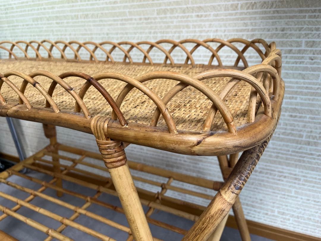 【ベイクルーズ】ラタンシェルフ　サイドシェルフ