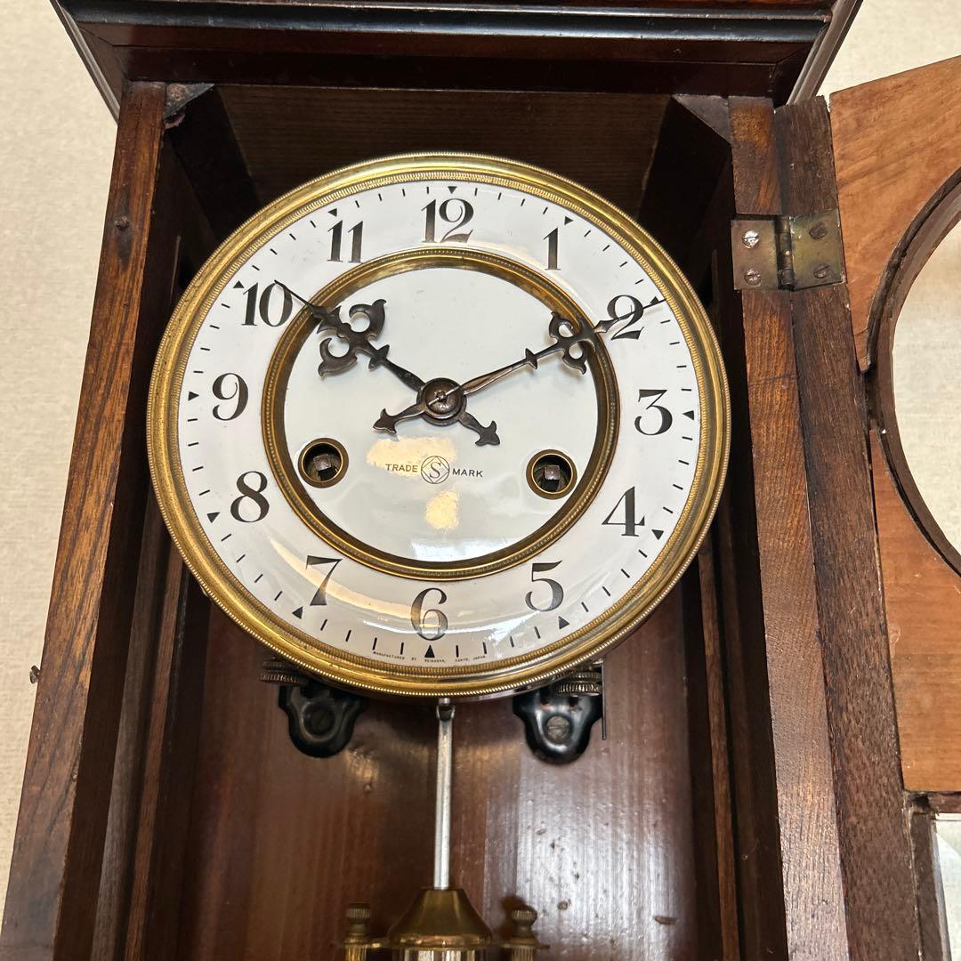 大正期の精工舎お座敷時計、高級時計、香箱